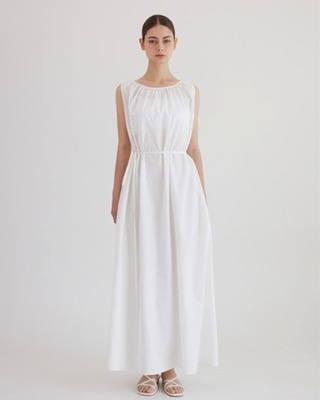 bio maxi over dress [white]