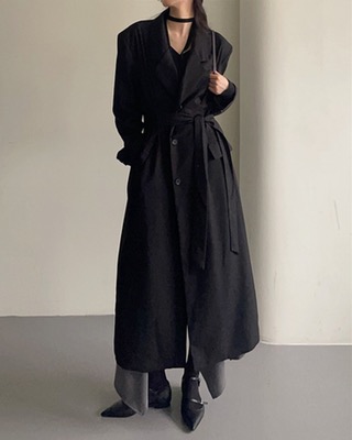 french pintuck long coat (2color)