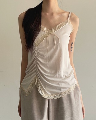 lace natural sleeveless (3color)