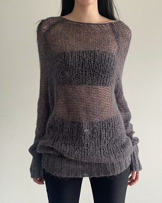 web see-through knit (3color)