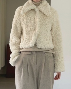 quilting short fur jacket (2color)