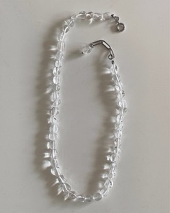 clear stone necklace