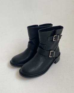 side buckle short boot