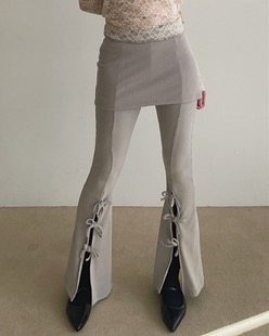 ribbon golgie skirt leggings (2color)