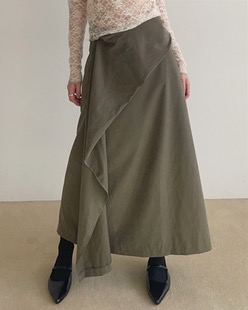 wave layered hul skirt (2color)