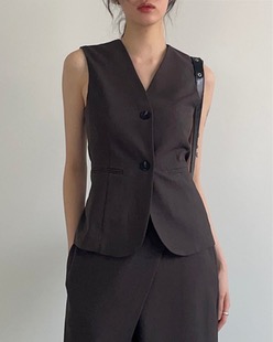 formal soft vest (3color)