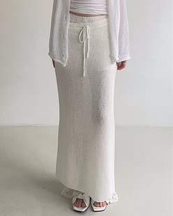 net maxi knit skirt (2color)